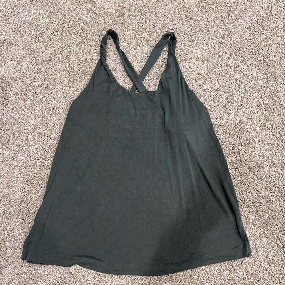 SOMA Women's Army Green Sleeveless Top Size L